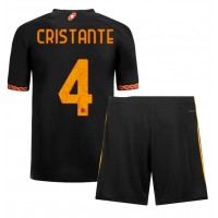 Koszulka piłkarska AS Roma Bryan Cristante #4 Strój Trzeci dla dzieci 2023-24 tanio Krótki Rękaw (+ Krótkie spodenki)